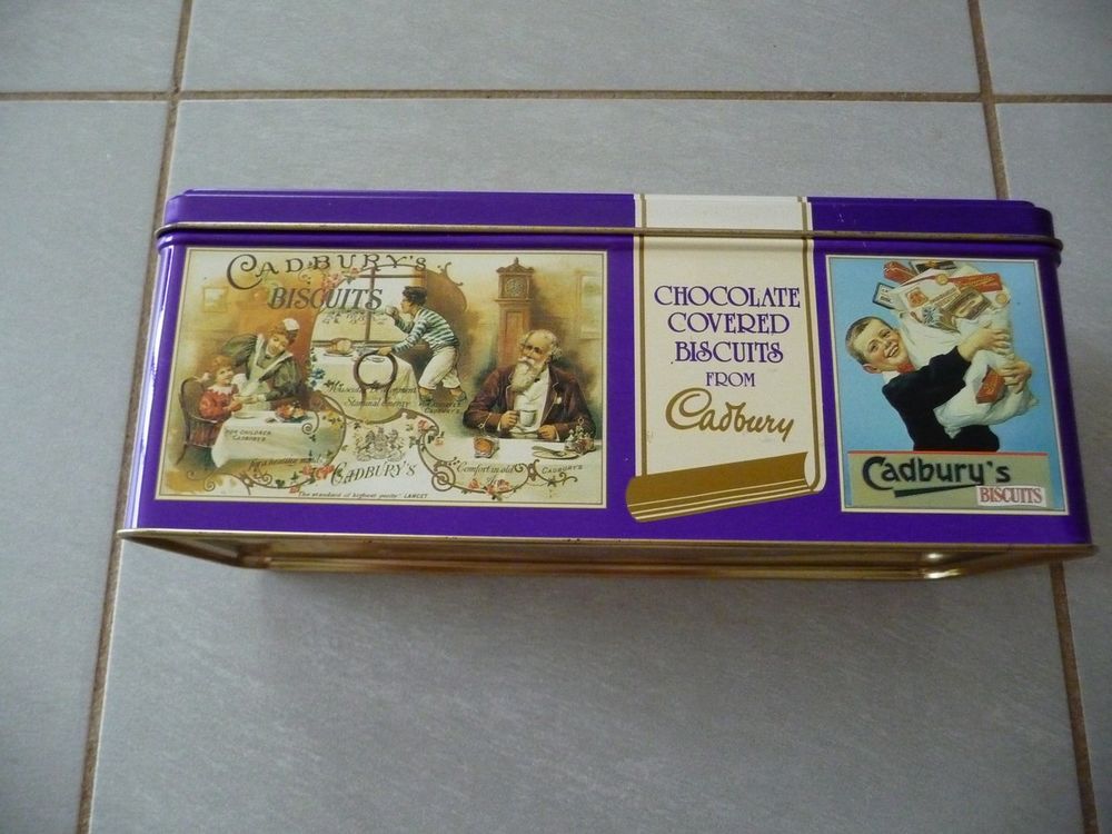 Boite rectangulaire Cadbury's collector ann&eacute;es 90 Décoration