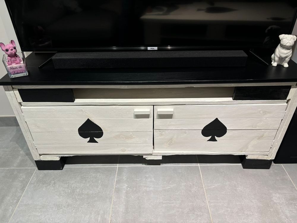 Ensemble meuble t&eacute;l&eacute; et table basse salon Meubles