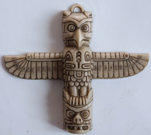 Pendentif Totem de Capitaine Apache, PIF Gadget 1977 20 Issy-les-Moulineaux (92)