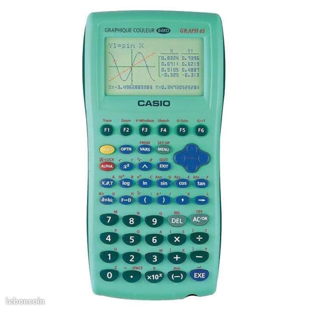 Graphique couleur 64 ko graph 65 Casio avec manuel Matériel informatique