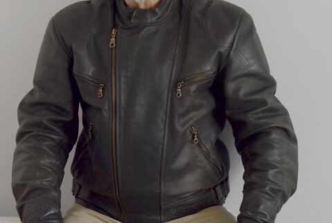 Blouson Cuir MOTOMOD-Etanche-Toutes protections-Pleine fleur 60 Taverny (95)