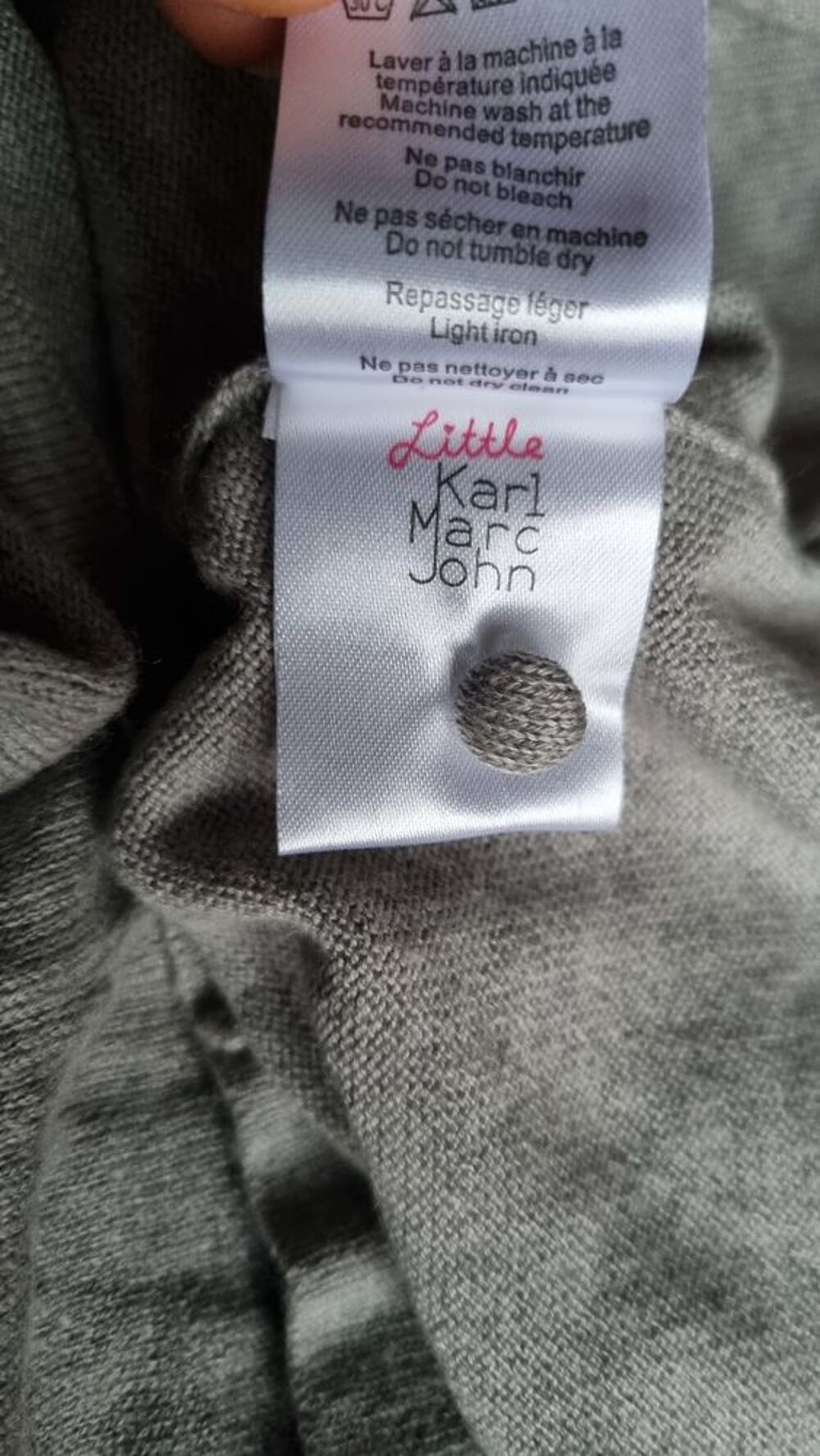 Robe neuve en laine m&eacute;lang&eacute;e, marque Little Karl Marc John Vêtements enfants