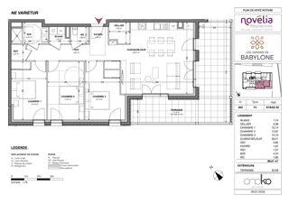  Appartement à vendre 4 pièces 86 m²