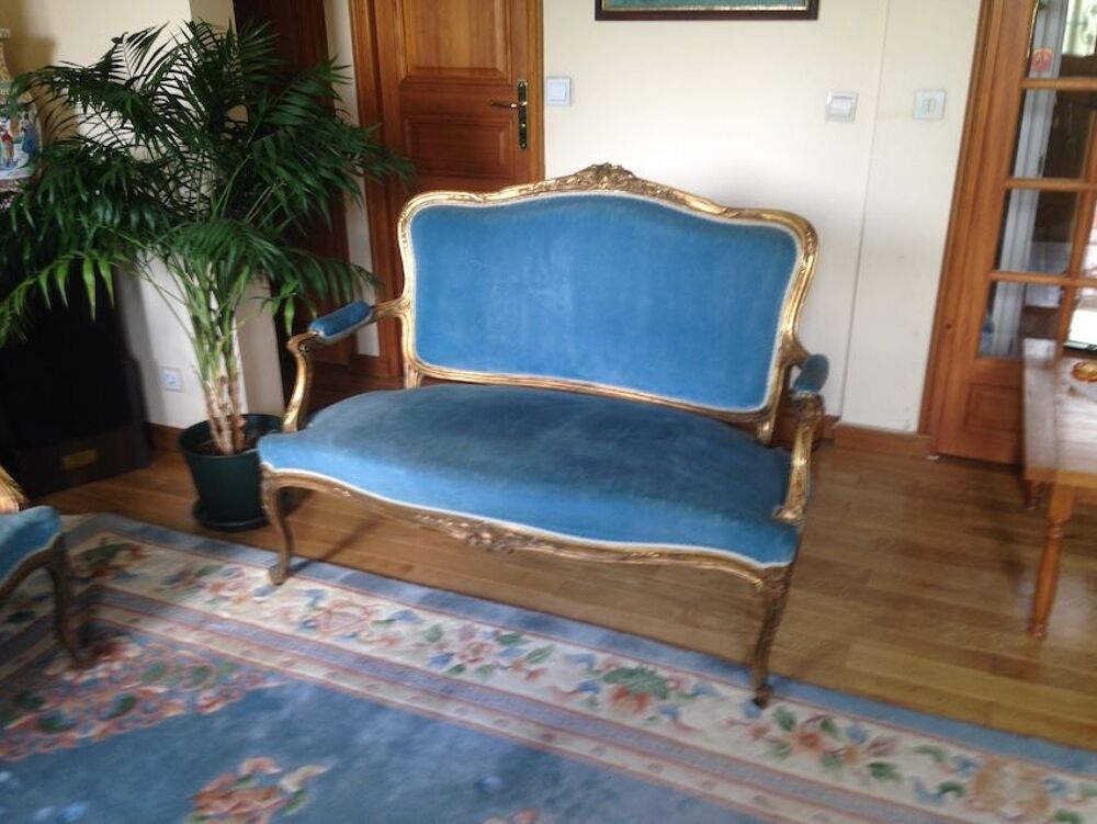 RARE 4 Fauteuils et un divan LOUIS XV assortis Meubles
