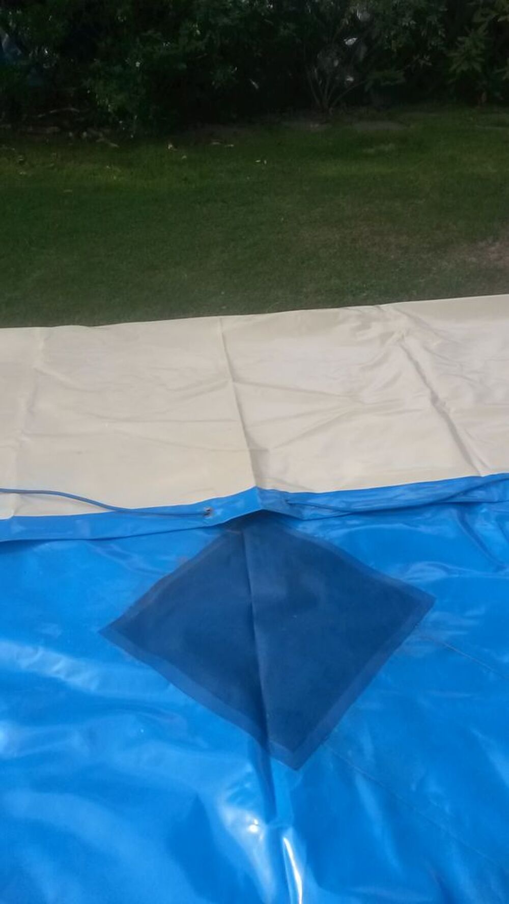B&acirc;che hivernage double face piscine octogonale hors sol Jardin