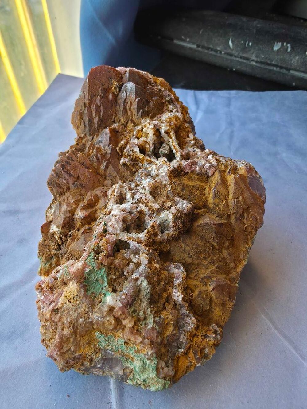 Pierre de Collection Katanga : Quartz, Malachite &amp; Oxydes 