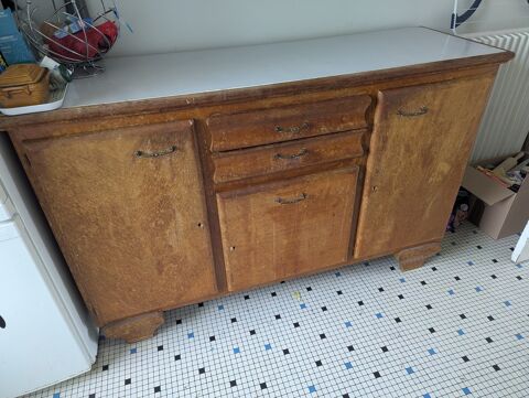 Buffet en bois avec plateau clair Nantes (44)