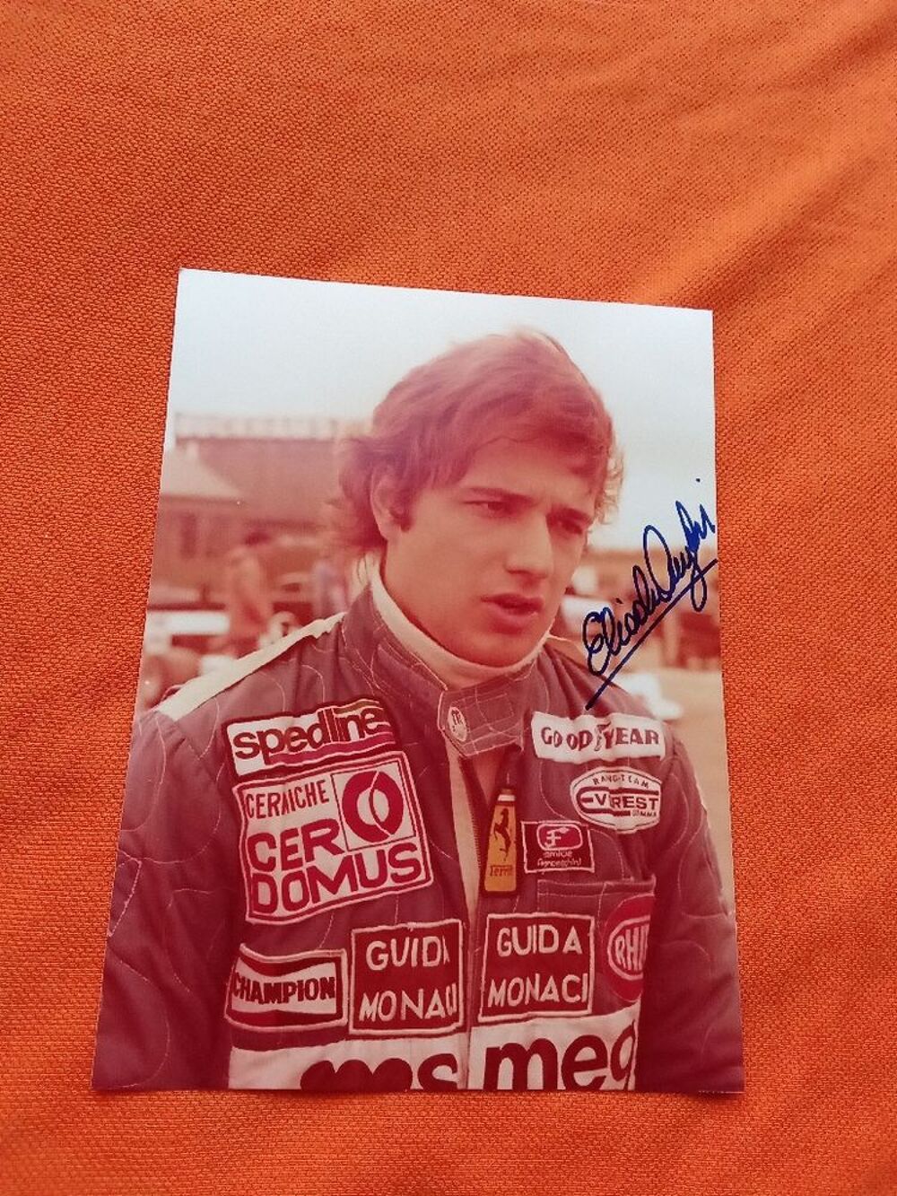 autographe original elio de angelis 