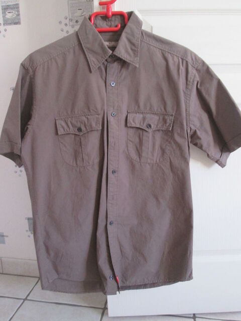 Chemise homme manches courtes marron Celio taille M 13 Chauriat (63)