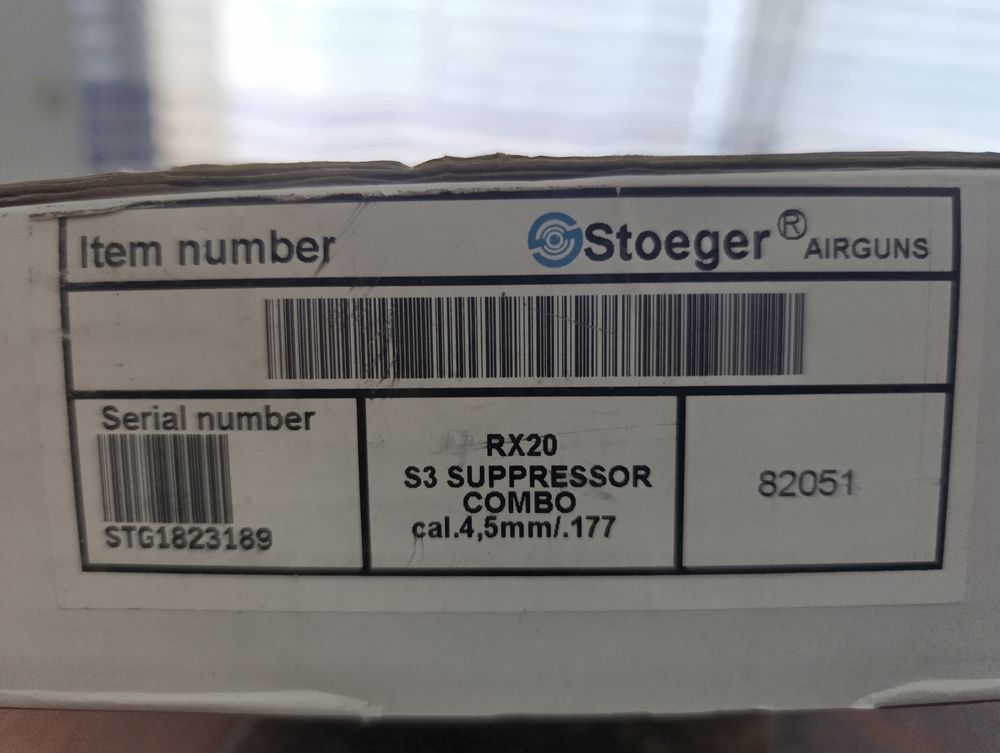 Carabine &agrave; air comprim&eacute; plombs neuve,marque Stoeger RX20 S3 Sports