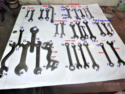 OUTILS ANCIENS Cl�s plates 17 Saint-M�dard-en-Jalles (33)