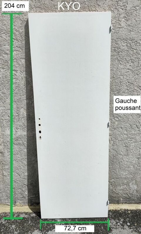 Porte int�rieur, Bois blanc, gauche poussant 29 Foncine-le-Haut (39)