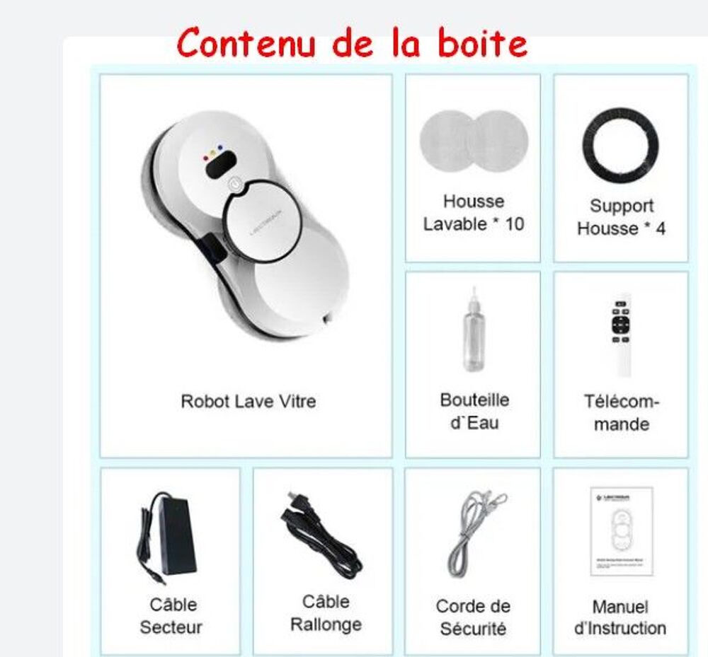 Nettoyeur de vitres LIECTROUX HCR 10 Electroménager