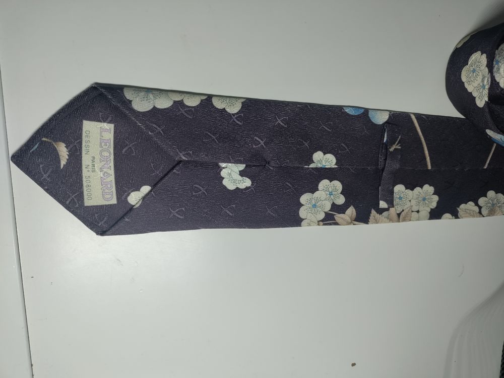 Cravate Leonard Paris Violette Vêtements