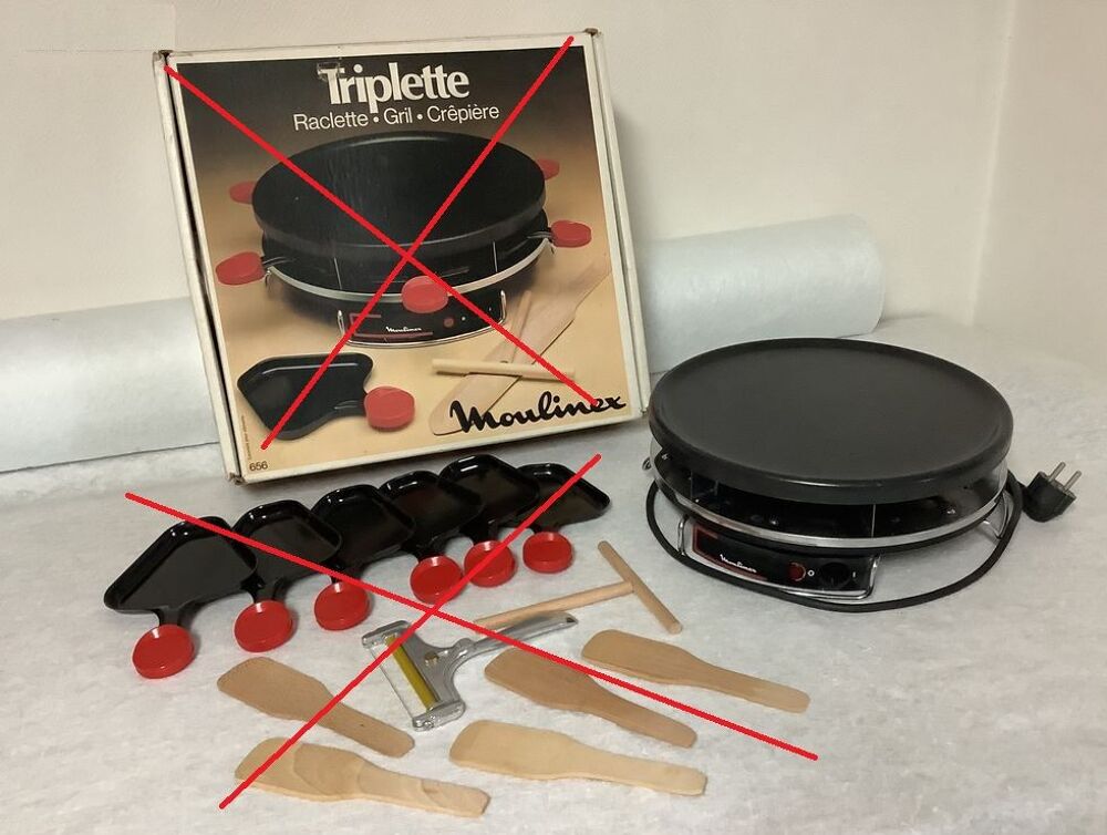 triplette Moulinex pour raclette Electroménager
