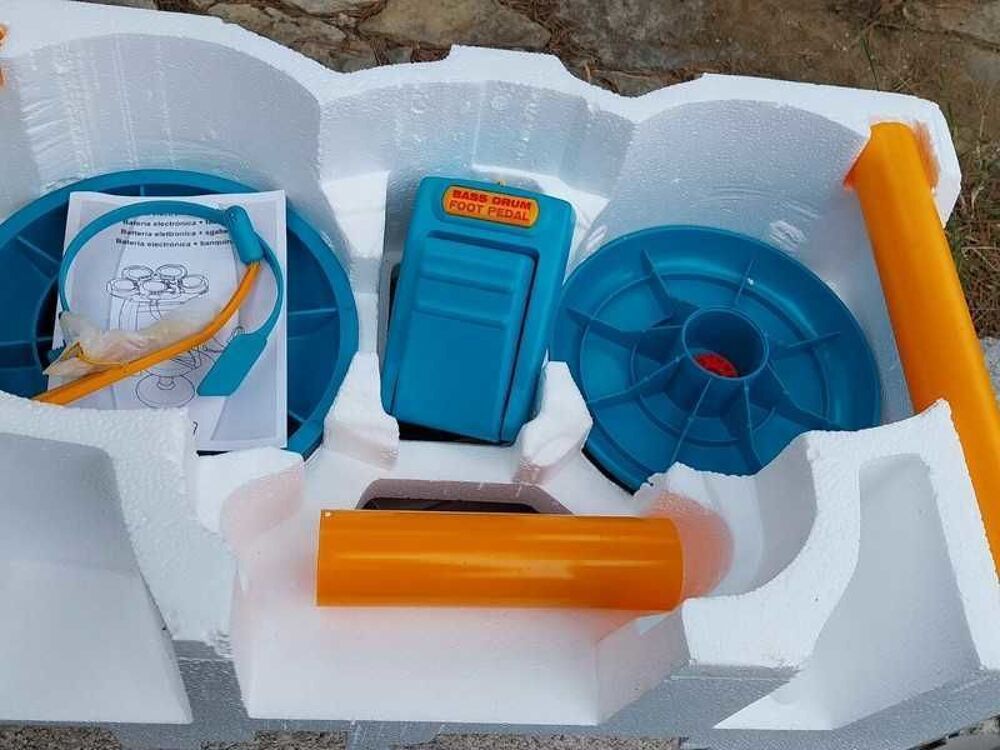 Batterie &eacute;lectronique vintage Rik &amp; Rok + tabouret ann&eacute;e 2000 Jeux / jouets