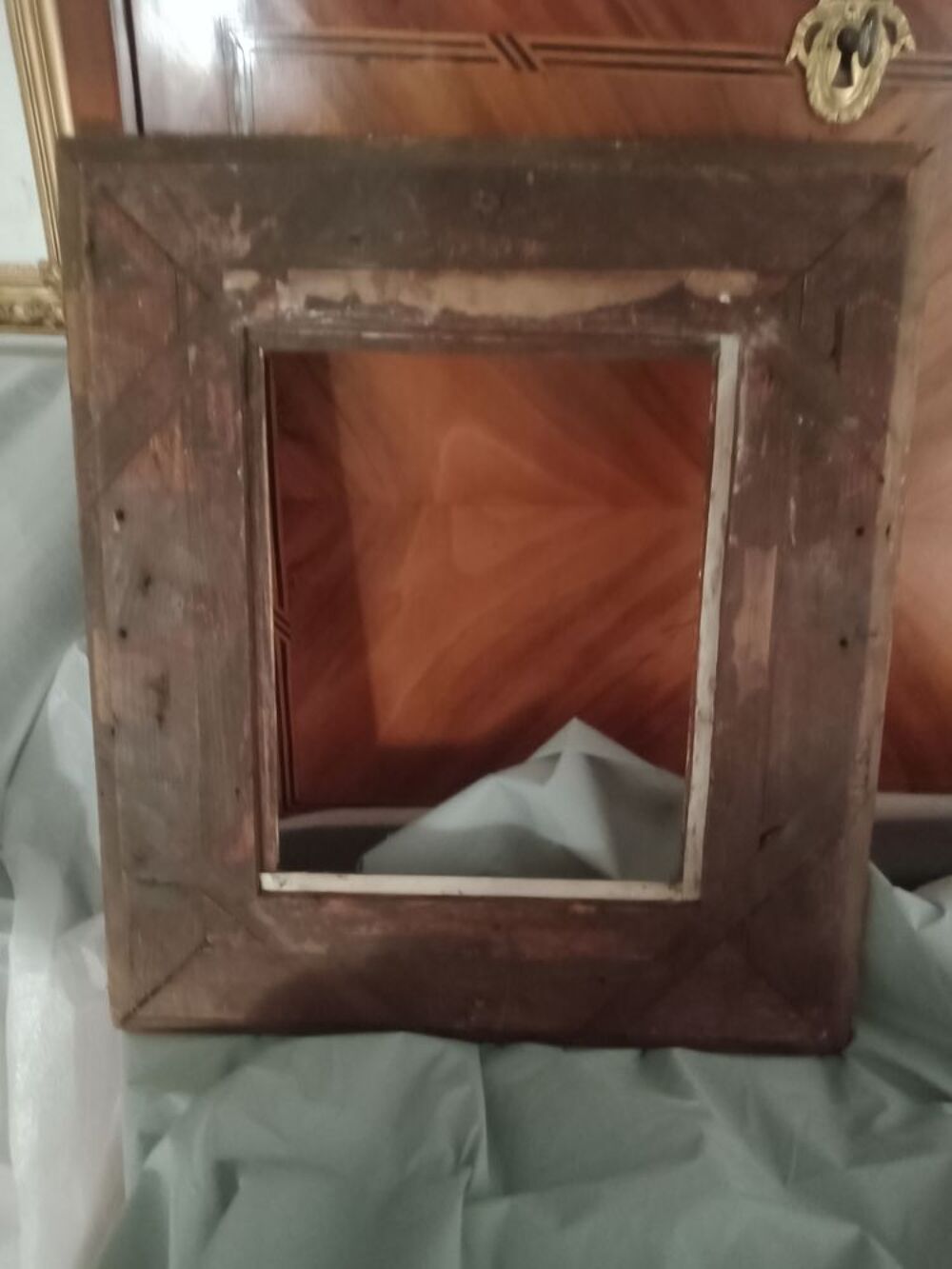 Ancien Cadre a Canneaux d'&eacute;poque 19&eacute;me Décoration