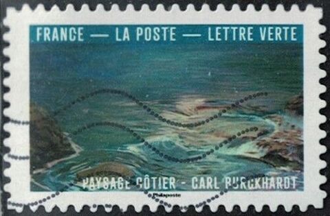 France 2026 Oblitéré Used Le Bleu dans l'Art Paysage côtier Chesny (57)