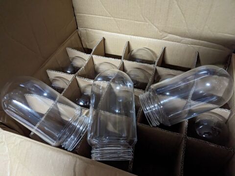 1 UN GLOBE OBUS T�TINE VERRE SOUFFL� COL DE CYGNE LAMPE DE C 15 Marseille 13 (13)