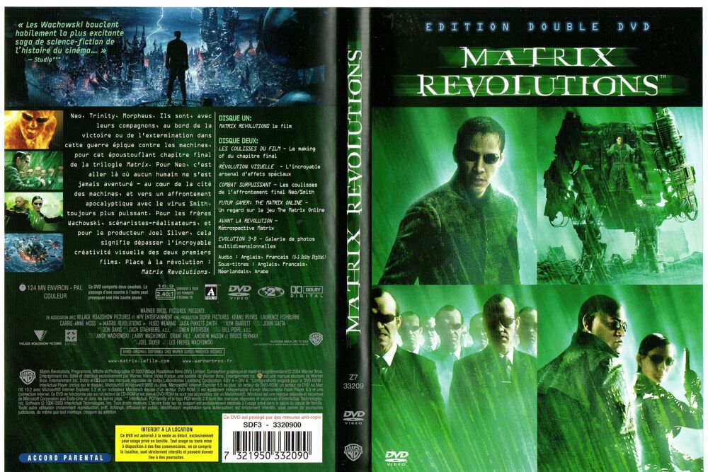 Matrix: Revolutions - 2 DVD DVD et blu-ray