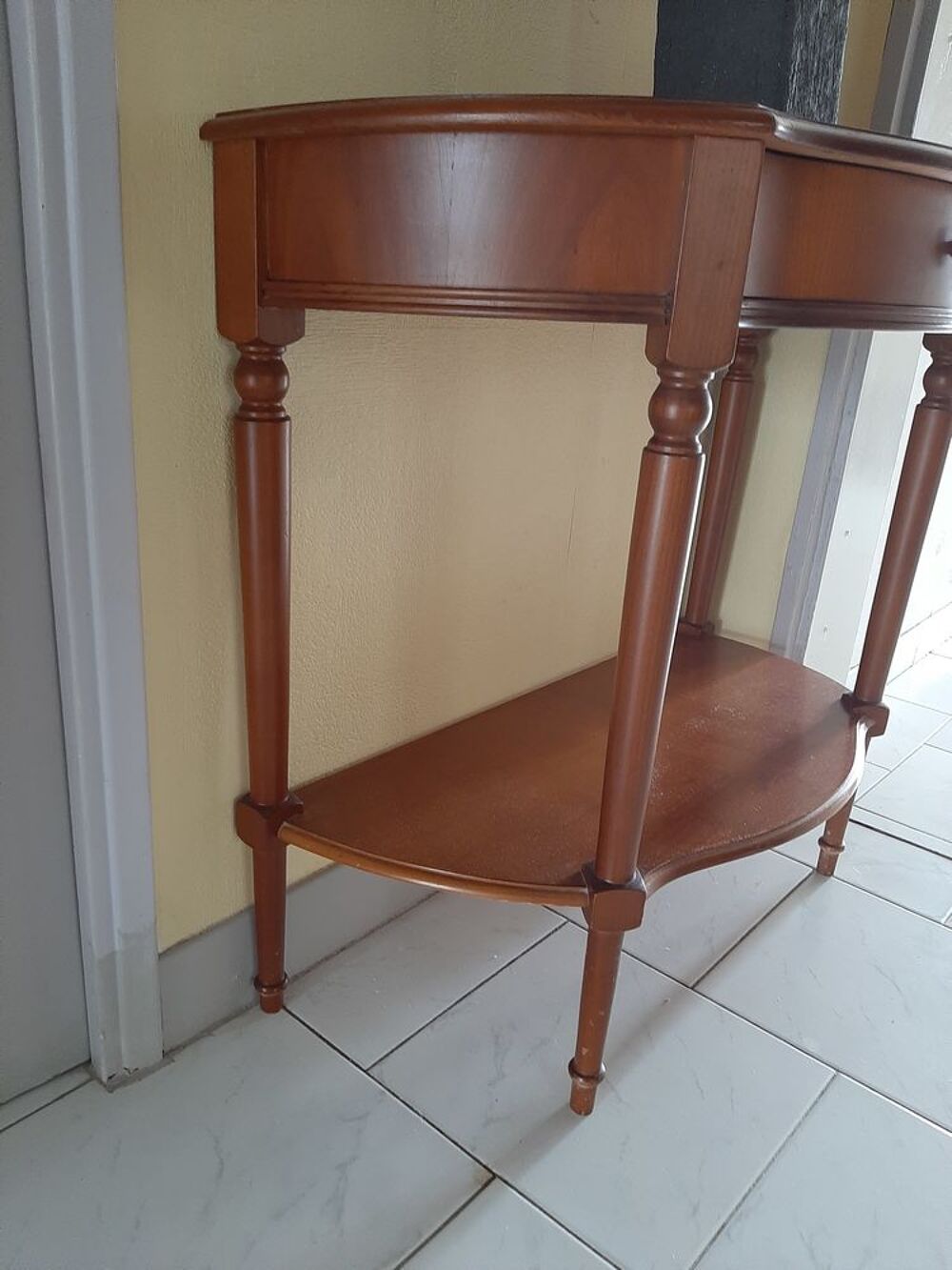 Console 1/2 lune merisier Meubles