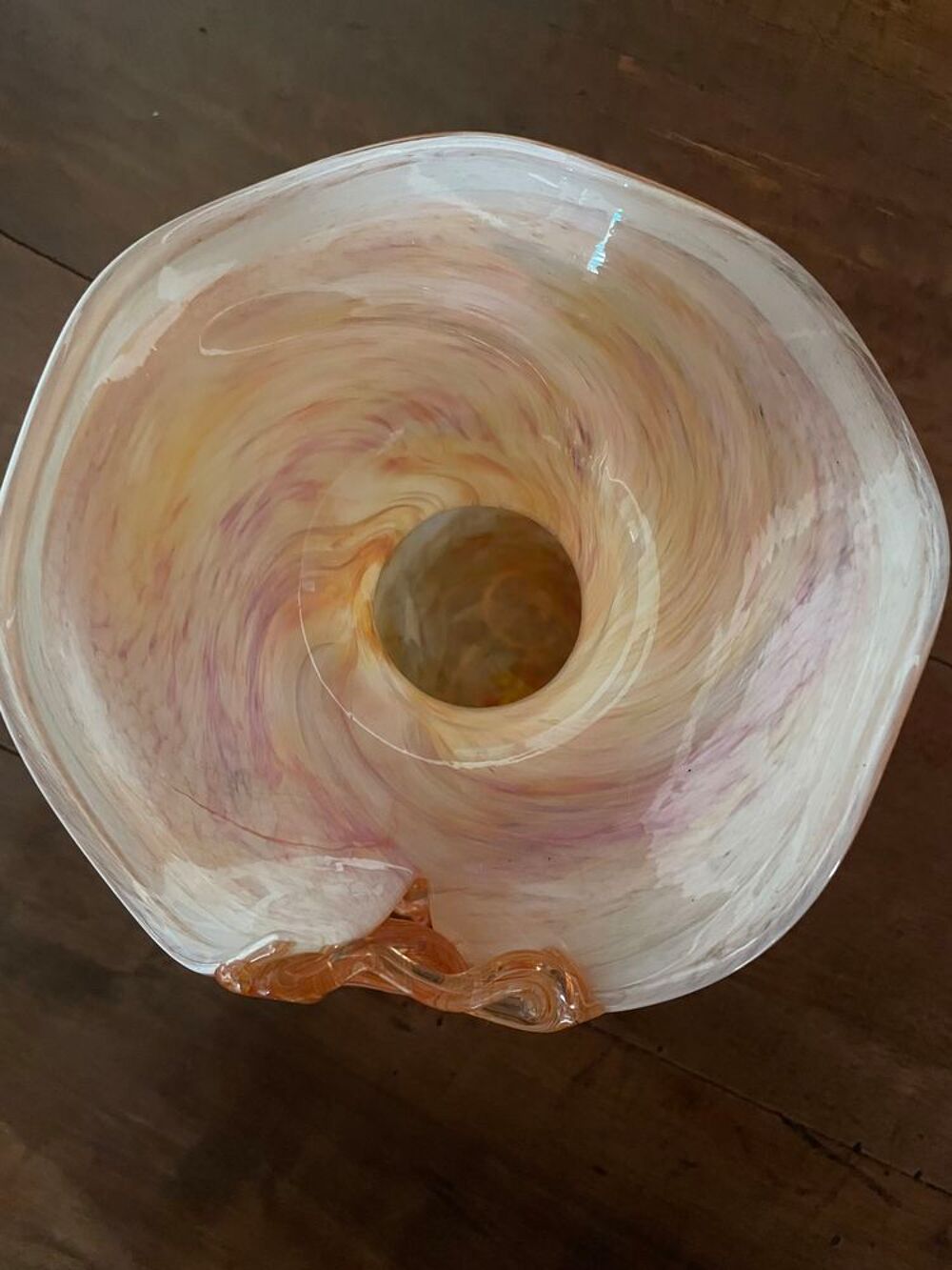 Vase Vintage Orange Décoration