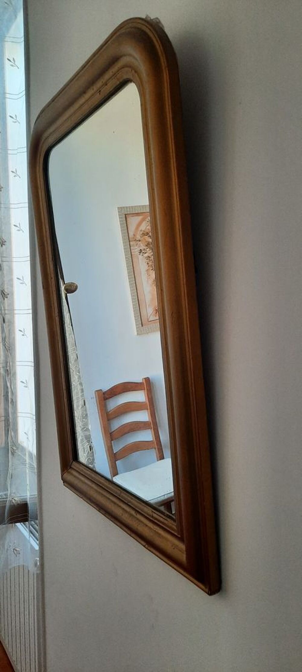 Ancien miroir style Louis Philippe dor&eacute; Meubles