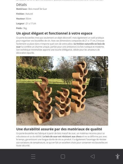Rack à   bouteilles en bois de Suar 79 Kermaria-Sulard (22)