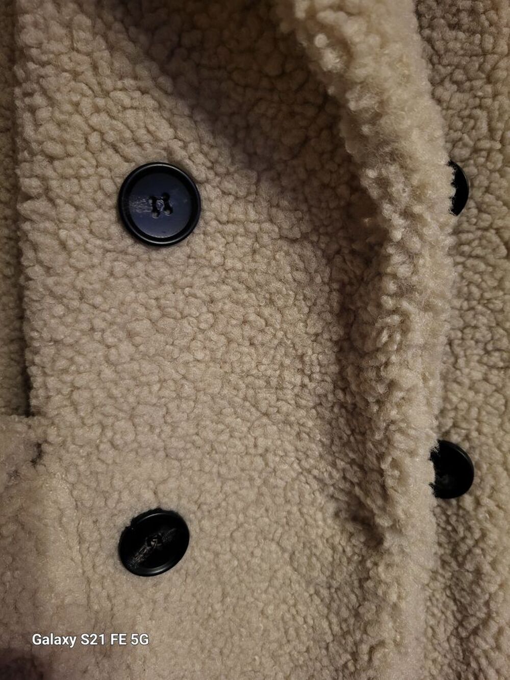 Manteau effet peau de mouton Vêtements