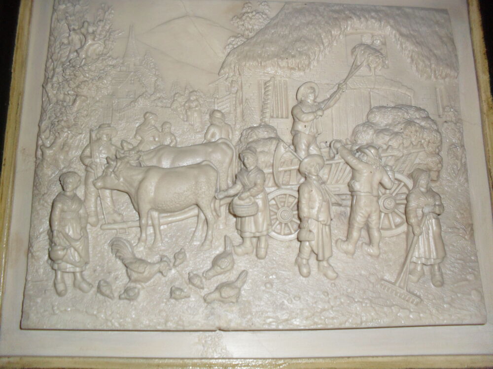 TABLEAU ANCIEN FONTAINE P&Eacute;TRIFIANTE C.FBECKER Décoration