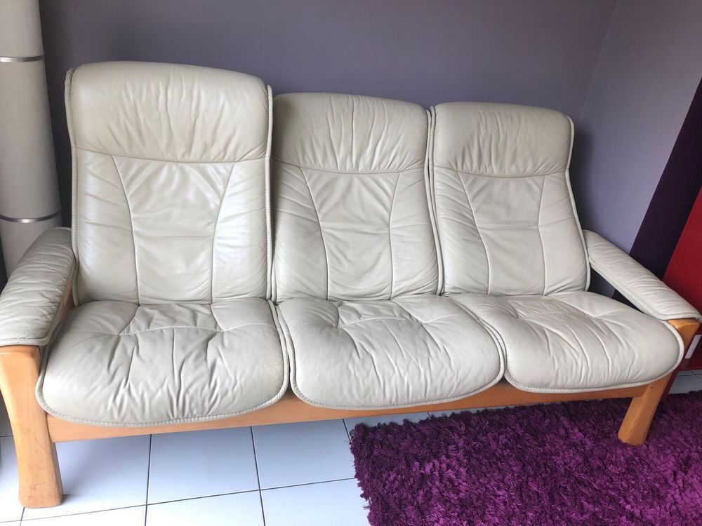 Canap&eacute; 3 places en cuir Stressless Meubles