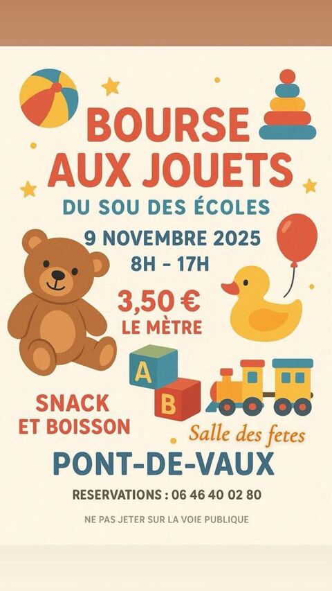 Bourse aux jouets 0 Pont-de-Vaux (01)
