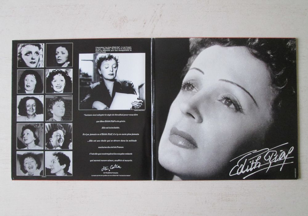 Double disque 33 tours Edith Piaf CD et vinyles
