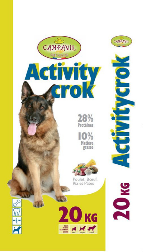 Aliment chien Activity Crok 28/10 20 kg &agrave;  30 € 30 67300 Schiltigheim