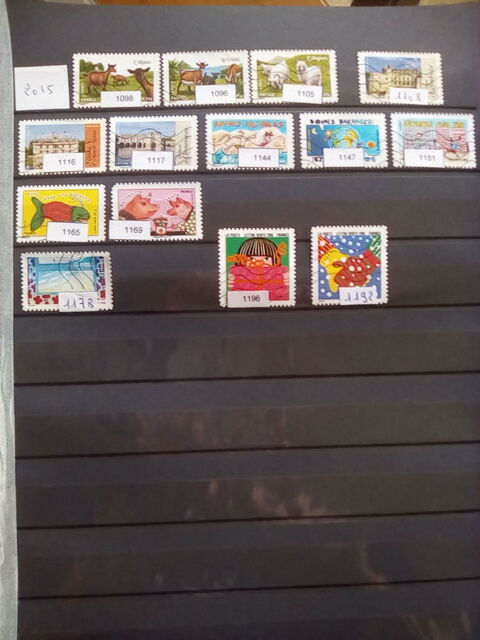 Timbres de France oblitrs 2015 / 2016 0 Berse (59)