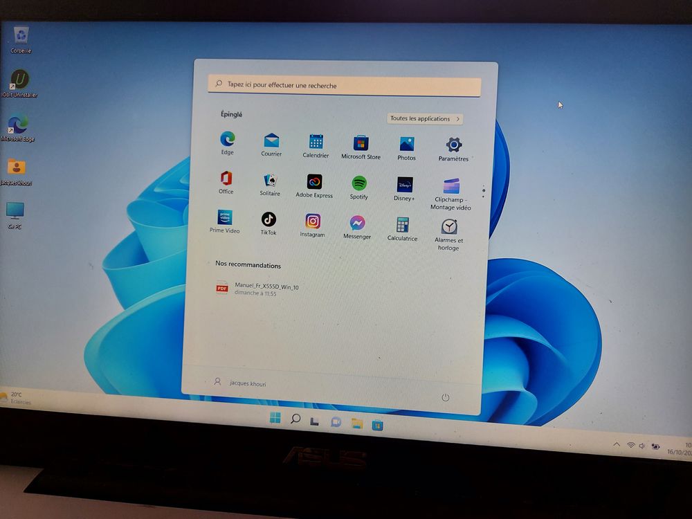 Pc Portable ASUS 15" R556B Process A9-9420 3 Ghz, SSD 128 Go Matériel informatique