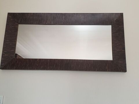 Miroir avec cadre en bois exotique  80 Suresnes (92)