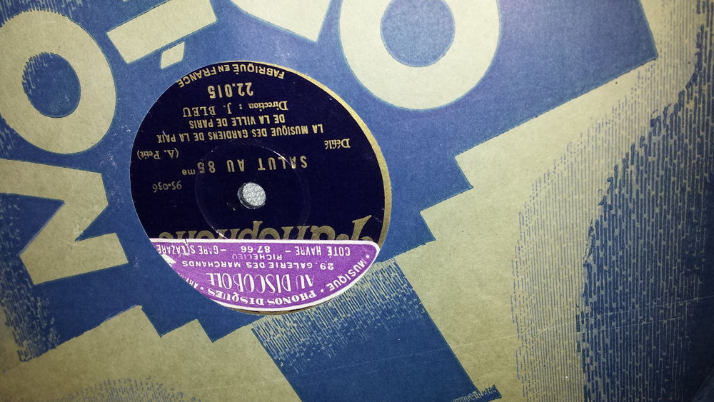 DISQUE A AIGUILLE PARLOPHONE ODEON CD et vinyles