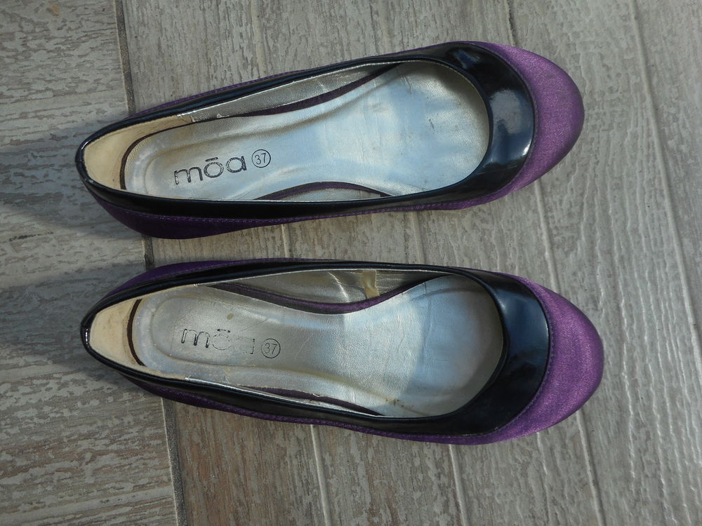 Ballerines Moa violet/noir 37 Chaussures
