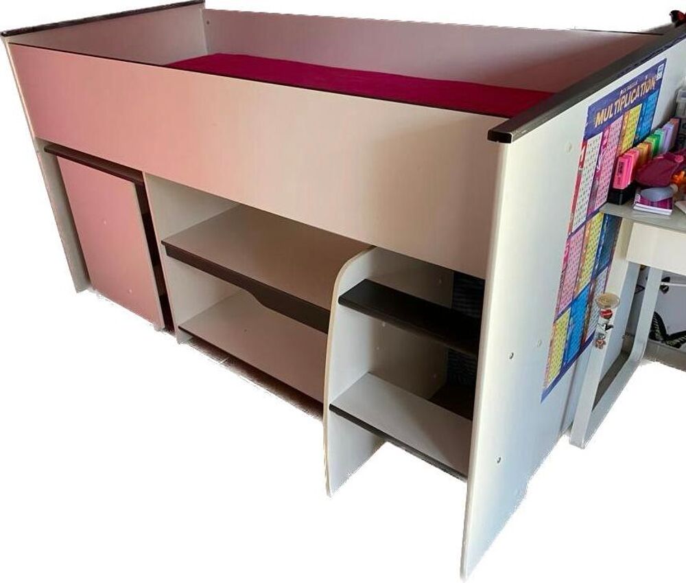 Lit enfant combin&eacute; avec bureau Mobilier enfants