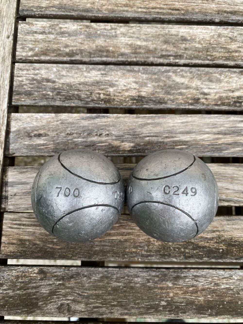 Boules de p&eacute;tanque Obut 70 mm-" acier carbone"-bon &eacute;tat Sports