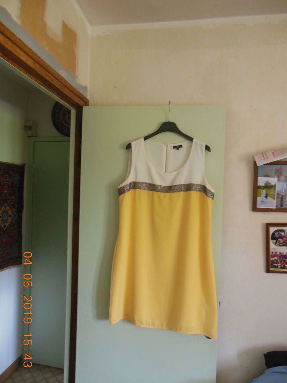 robe jaune sans manches Vêtements