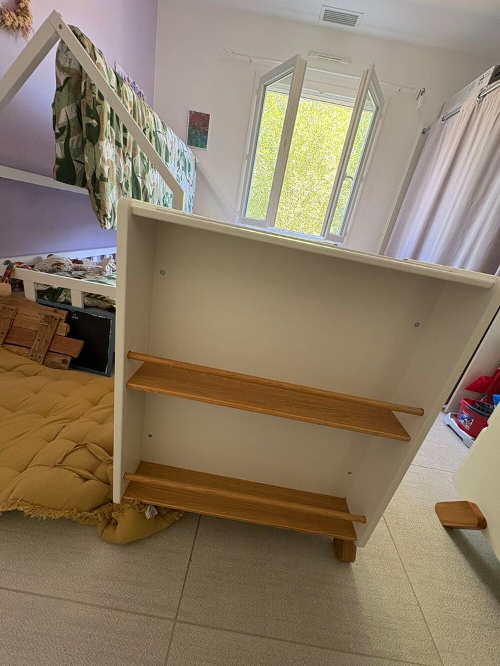 Lit b&eacute;b&eacute; &eacute;volutif et table &agrave; langer Mobilier enfants
