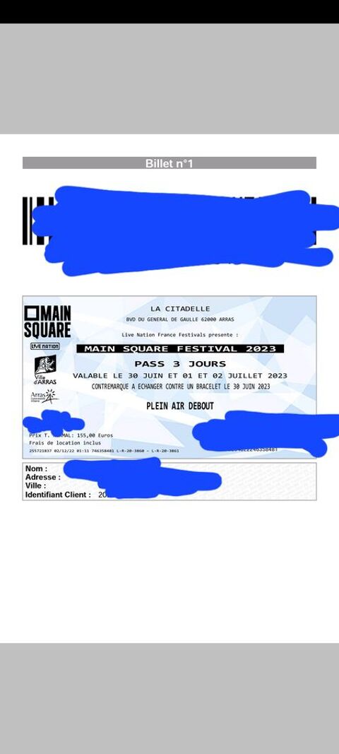 Pass 3 jours Mainsquare festival 200 Besan�on (25)
