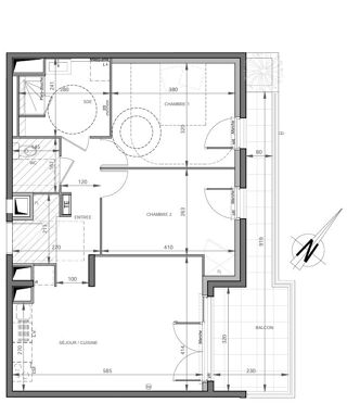  Appartement � vendre 3 pi�ces 62 m�