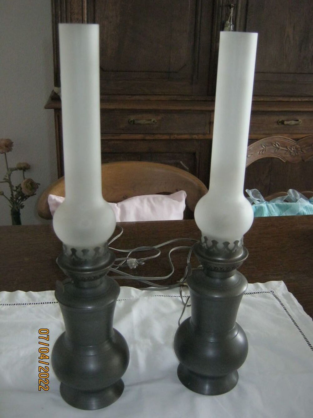 2 lampes en "Etain de France"
Décoration