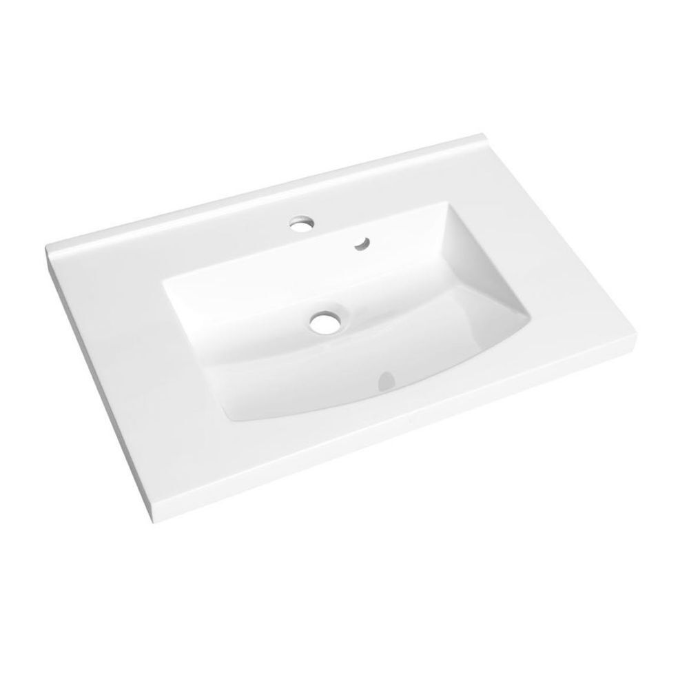 PLAN POLYBETON VASQUE BLANC 60cm Meubles