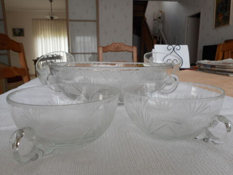 SERVICE A SALADE DE FRUITS CRISTAL ANNEES 50. 20 Pau (64)