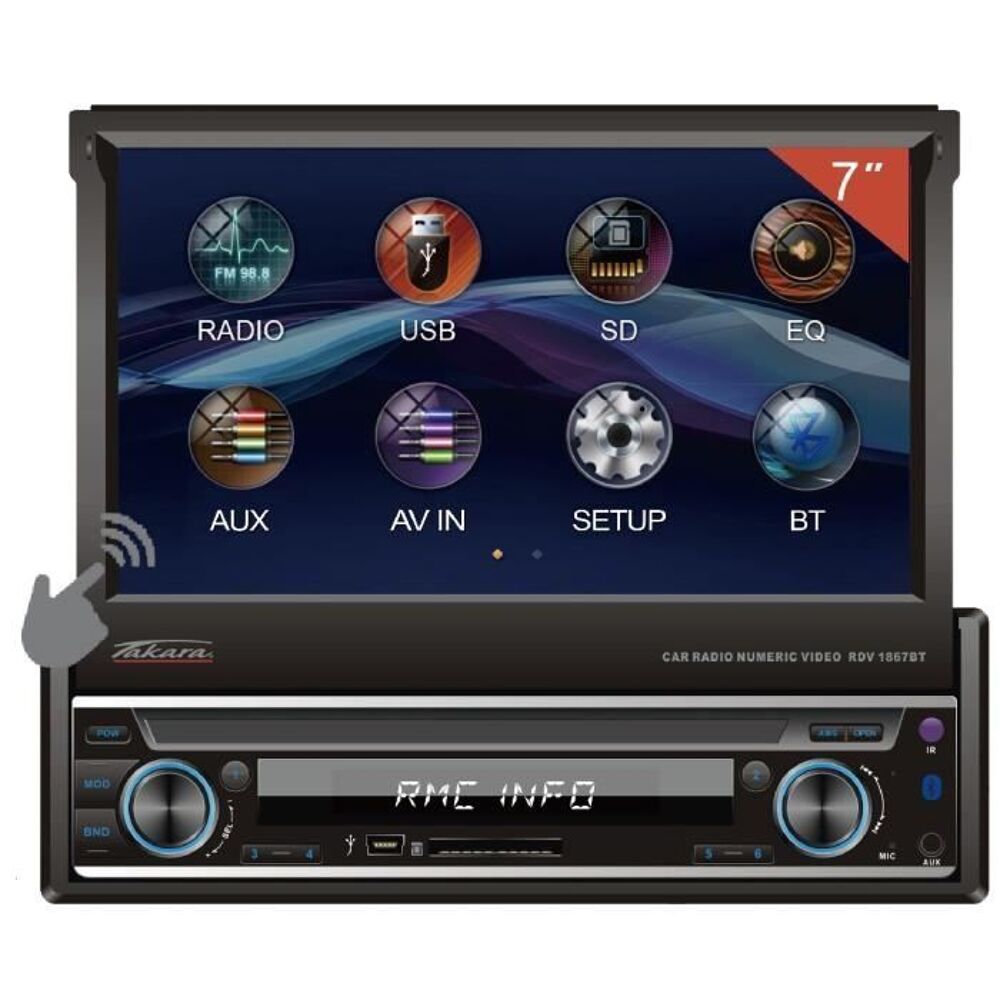 Auto radio takara RDV 1867BT Audio et hifi