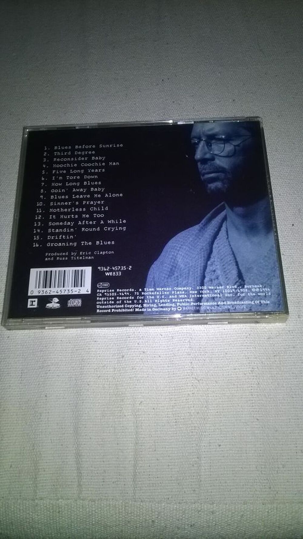 CD Eric Clapton
From The Cradle
1994
Excellent etat
Blue CD et vinyles